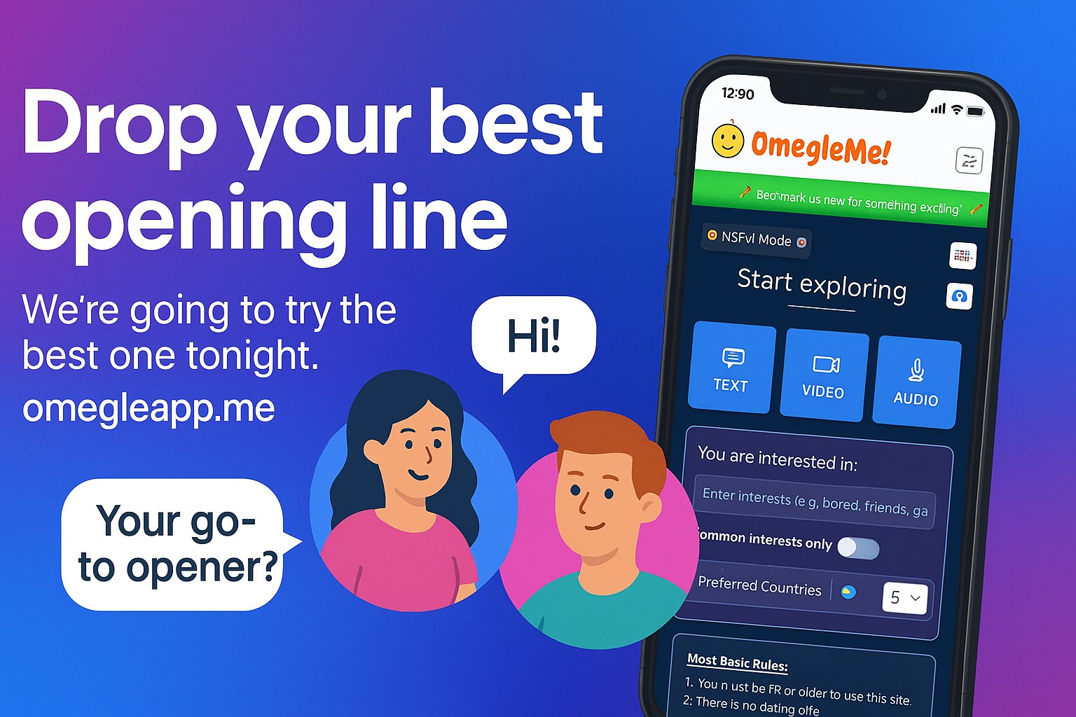 OmegleMe - Talk to Strangers with Free Video Chat
