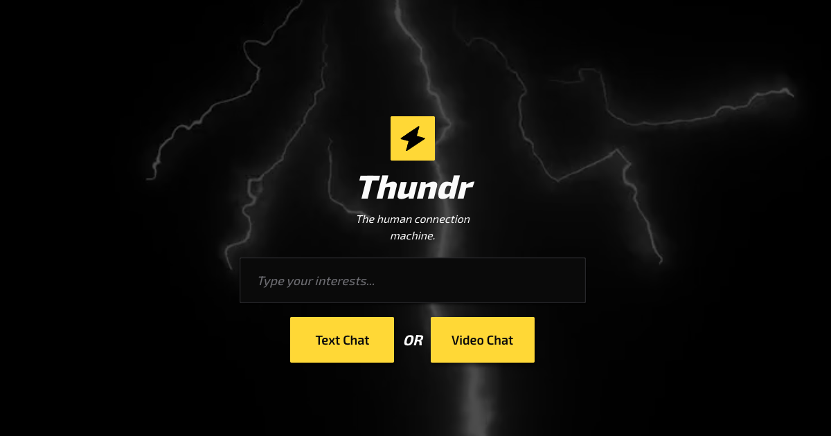 Thundr - Video Chat with Strangers